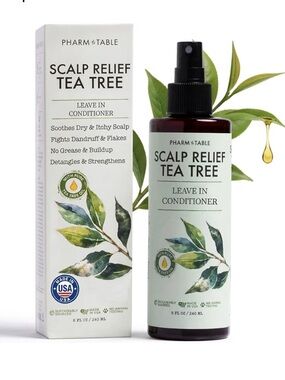 Pharm to Table Scalp Relief Tea Tree Leave-In Treat Anti Dandruff Dry Itchy